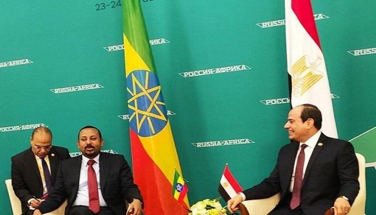 لقاء الرئيس المصري ورئيس وزراء إثيوبيا في سوتشي