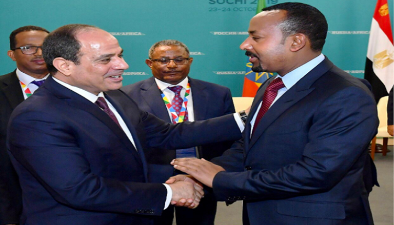 لقاء الرئيس المصري ورئيس وزراء إثيوبيا في سوتشي
