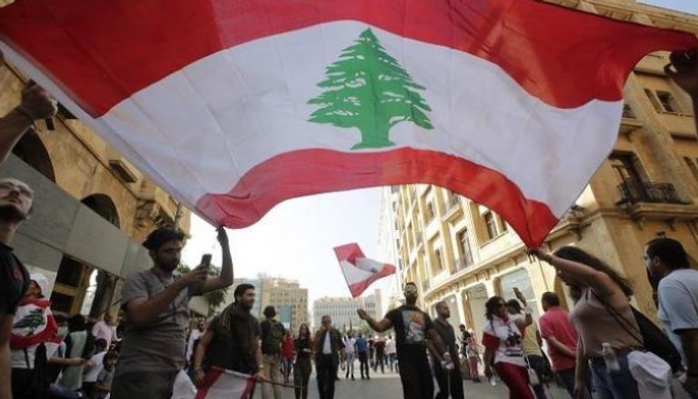 جانب من المظاهرات الاحتجاجية في شوارع بيروت
