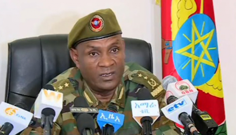 اللواء محمد تيسما مسؤول العلاقات العامة بالجيش الإثيوبي