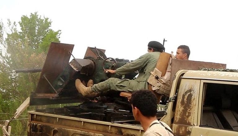 جانب من معركة الجيش الليبي للسيطرة على الأحياء البرية بطرابلس