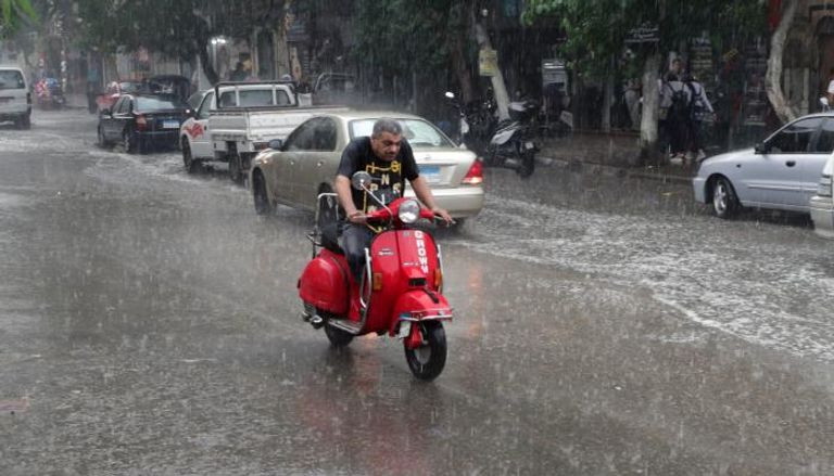 أمطار غزيرة هطلت على مصر الأسبوع الماضي