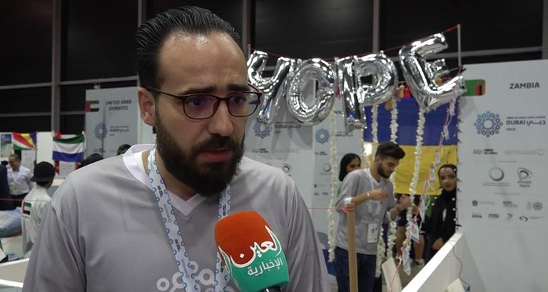 جانب من فعاليات بطولة العالم للروبوتات والذكاء الاصطناعي بدبي