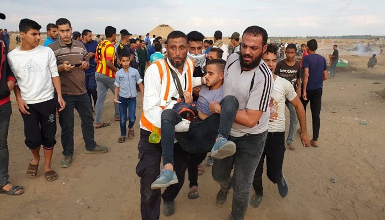 نقل أحد المصابين