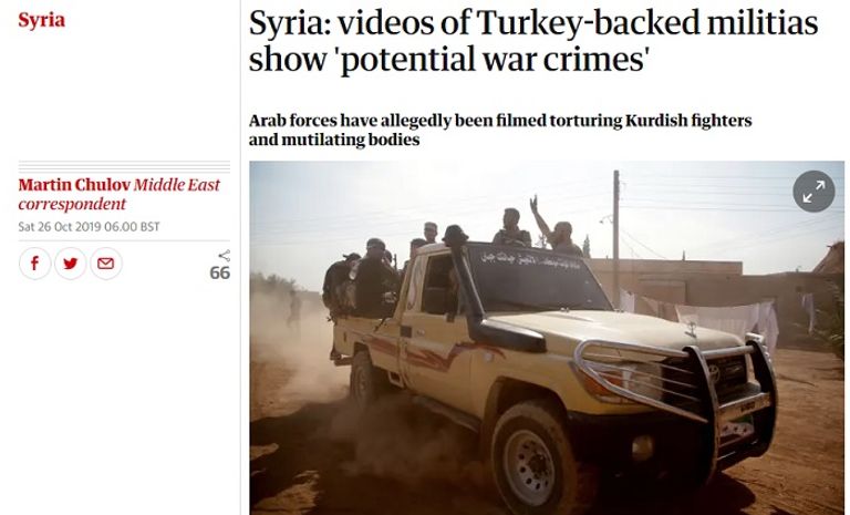 الدخان يتصاعد جراء القصف التركي شمالي سوريا