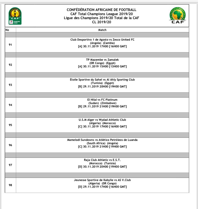 دوري أبطال أفريقيا