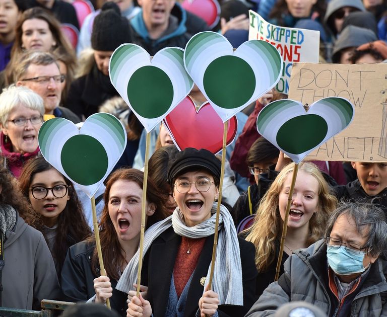 جانب من مظاهرات المناخ في كندا 