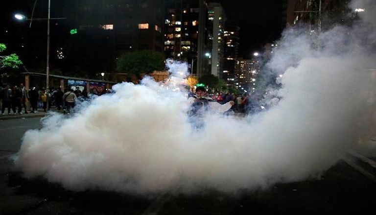 جانب من الاحتجاجات في بوليفيا والأمن يفرق المتظاهرين