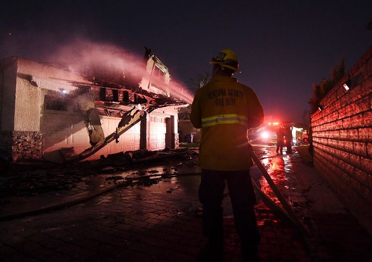 النيران التهمت منطقة زراعة الكروم في سونوما