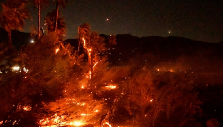 حرائق شديدة في غابات كاليفورنيا
