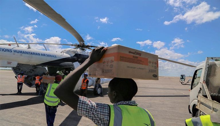 مساعدات غذائية إماراتية لمتضرري إعصار "إيداي" في موزمبيق