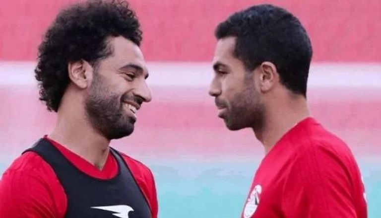 أحمد فتحي ومحمد صلاح حسام البدري مدرب منتخب مصر
