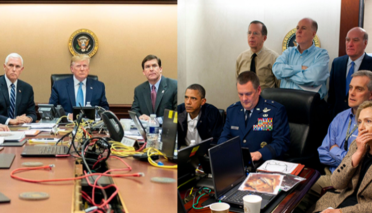 أوباما يتابع مقتل بن لادن وترامب يتابع استهداف البغدادي