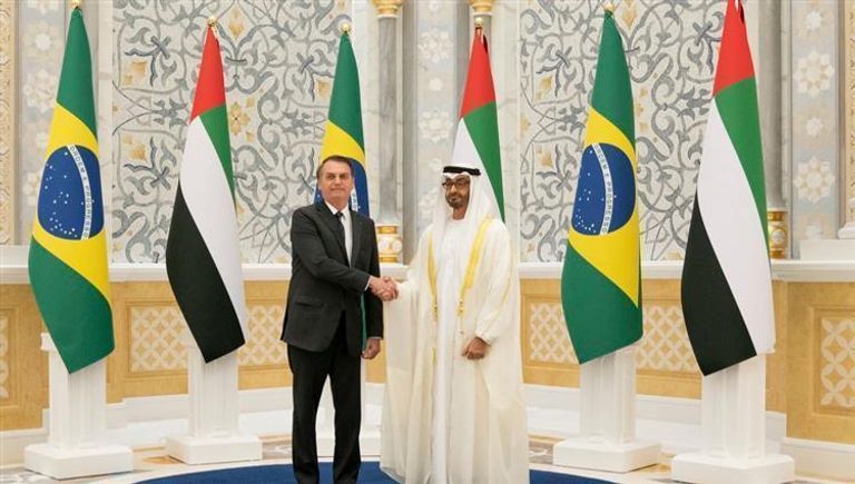 الشيخ محمد بن زايد آل نهيان والرئيس البرازيلي