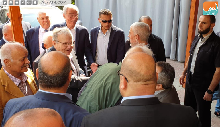 جانب من اجتماع هيئة الانتخابات الفلسطينية بقطاع غزة