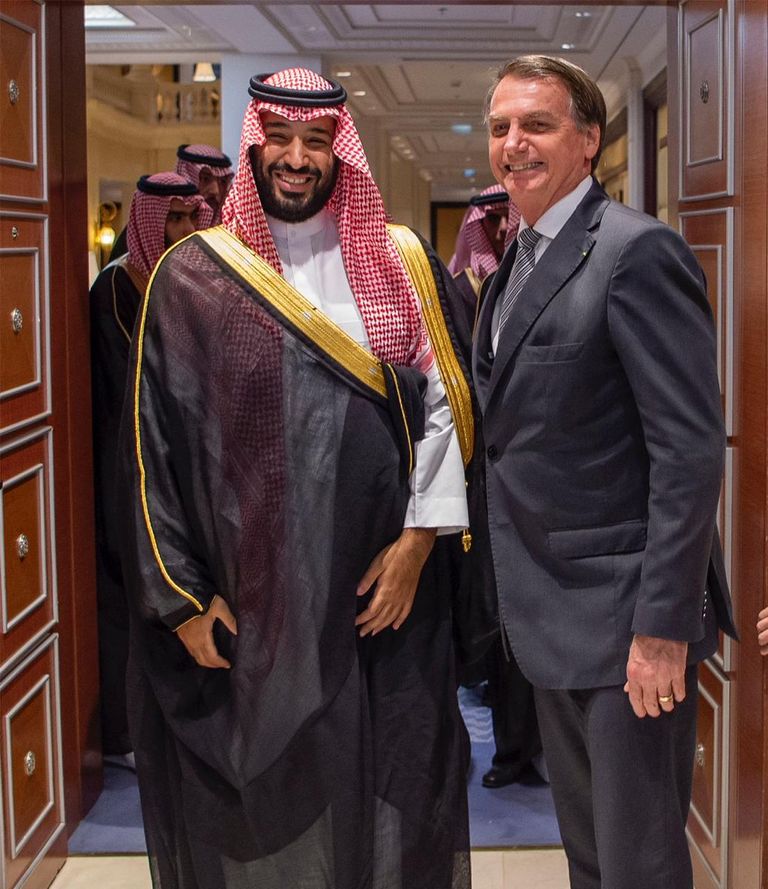 ولي العهد السعودي يلتقي رئيس جمهورية البرازيل الاتحادية