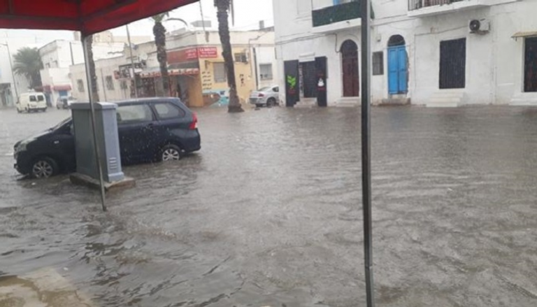 الأمطار تجتاح تونس
