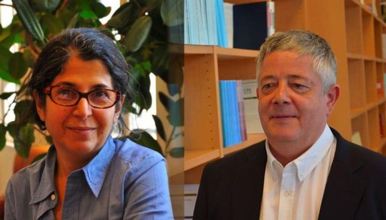 الباحثان الفرنسيان المعتقلان لدى إيران رولان مارشال وفريبا عادل خواه