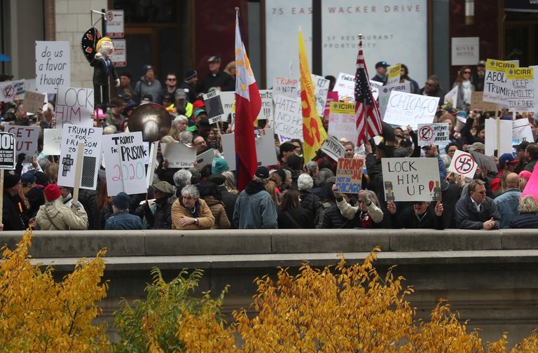 ترامب خلال اجتماع للجمعية الدولية لقادة الشرطة