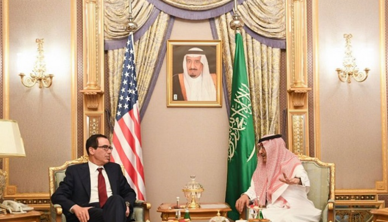  لقاء وزير المالية السعودي مع وزير الخزانة الأمريكي