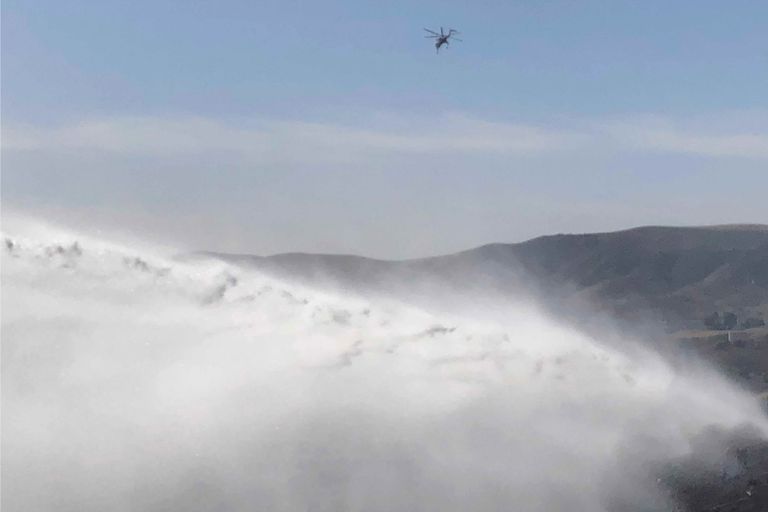 النيران أتت على 100 فدان في ريفرسايد كاونتي