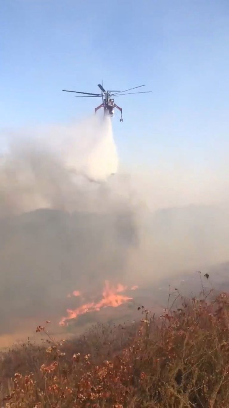 النيران أتت على 100 فدان في ريفرسايد كاونتي