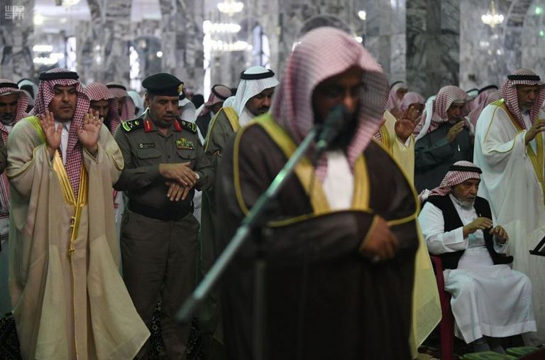 جانب من صلاة الاستسقاء التي شهدتها المملكة