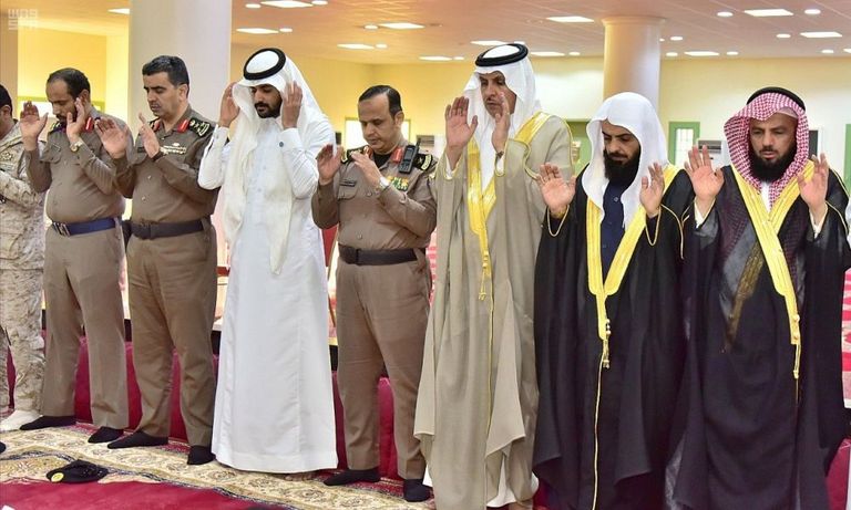 جانب من صلاة الاستسقاء التي شهدتها المملكة