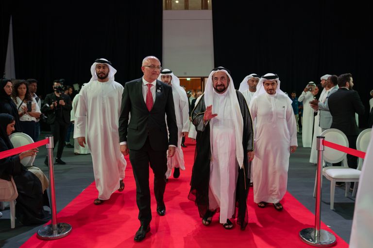 جانب من ندوة للكاتب والروائي أورهان باموق