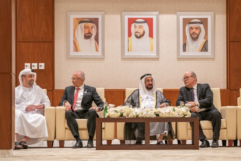 جانب من ندوة للكاتب والروائي أورهان باموق