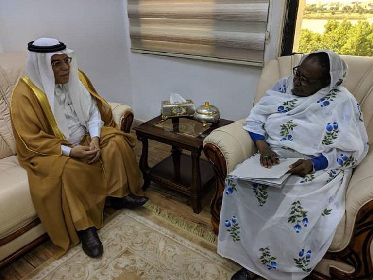 أسماء محمد عبدالله وزيرة الخارجية السودانية - أ.ف.ب