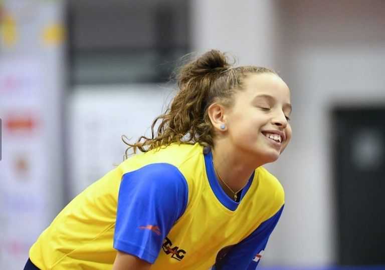 سعادة لاعبة مصر هنا جودة في منافسات بطولة العالم للقارات هنا جودة