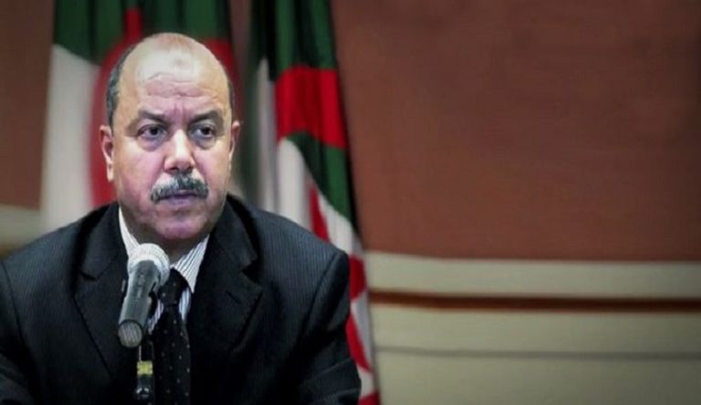 بقاسم زغماتي وزير العدل الجزائري وقفة احتجاجية للقضاة المضربين بالجزائر