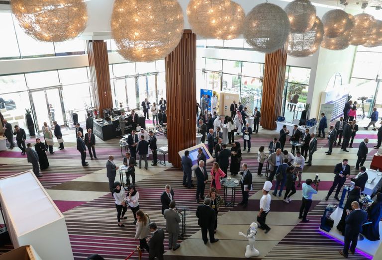 جانب من فعاليات النسخة الـ7 من الملتقى المصرفي في الشرق الأوسط