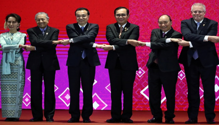 بعض قادة جنوب شرق آسيا خلال اجتماعات بانكوك