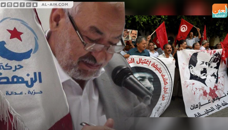راشد الغنوشي رئيس حركة النهضة الإخوانية في تونس- أرشيفية
