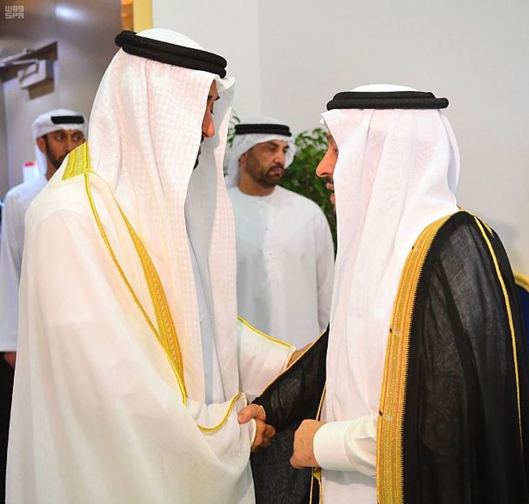  الشيخ محمد بن زايد آل نهيان يصل إلى الرياض