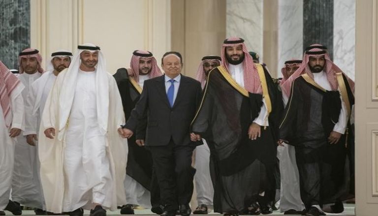 مراسم توقيع اتفاق الرياض بين الحكومة اليمنية والمجلس الانتقالي