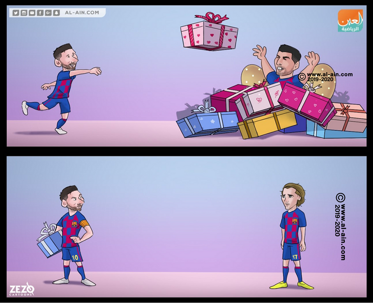 ميسي وجريزمان