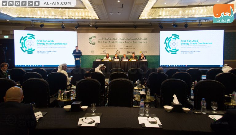 جانب من المؤتمر الأول لتفعيل التبادل التجاري للطاقة في الوطن العربي جامعة الدول العربية - أرشيفية