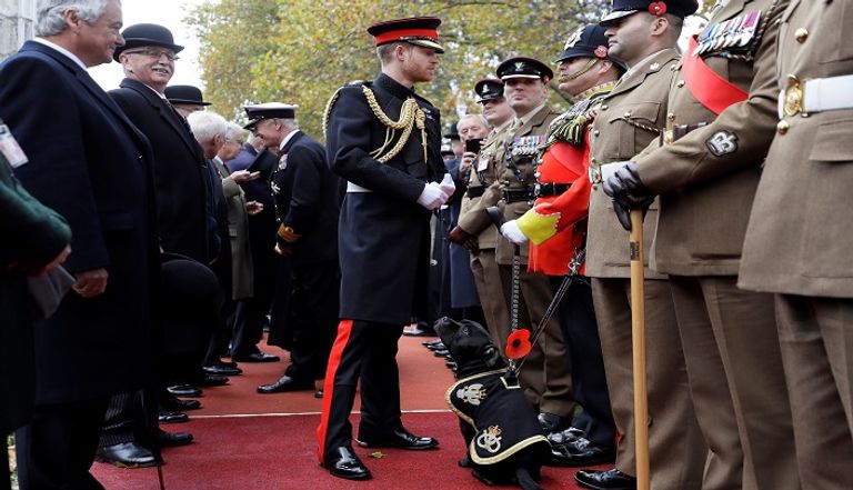 الأمير هاري وميجان يزوران نصب "وستمنستر آبي" التذكاري