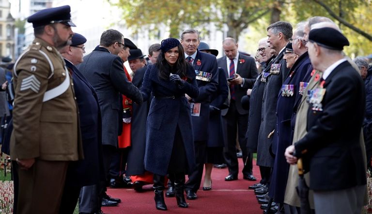 الأمير هاري وميجان يزوران نصب "وستمنستر آبي" التذكاري