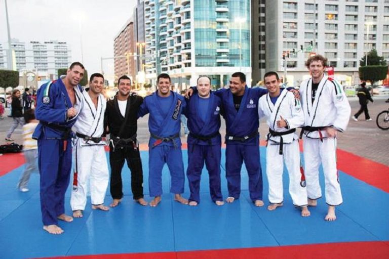 سيلفا خلال ممارسته للجوجيتسو