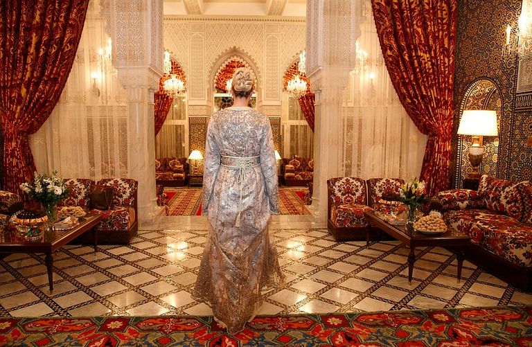 إيفانكا ترامب بالقفطان المغربي والأميرة للا مريم في مأدبة العشاء