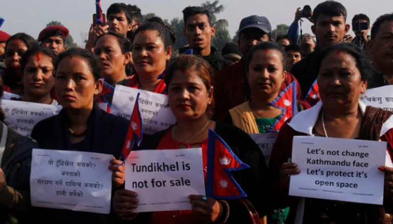 الاحتجاجات في نيبال