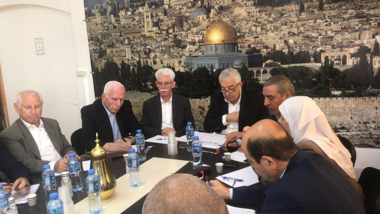 اجتماعات قيادات حركة فتح الفلسطينية