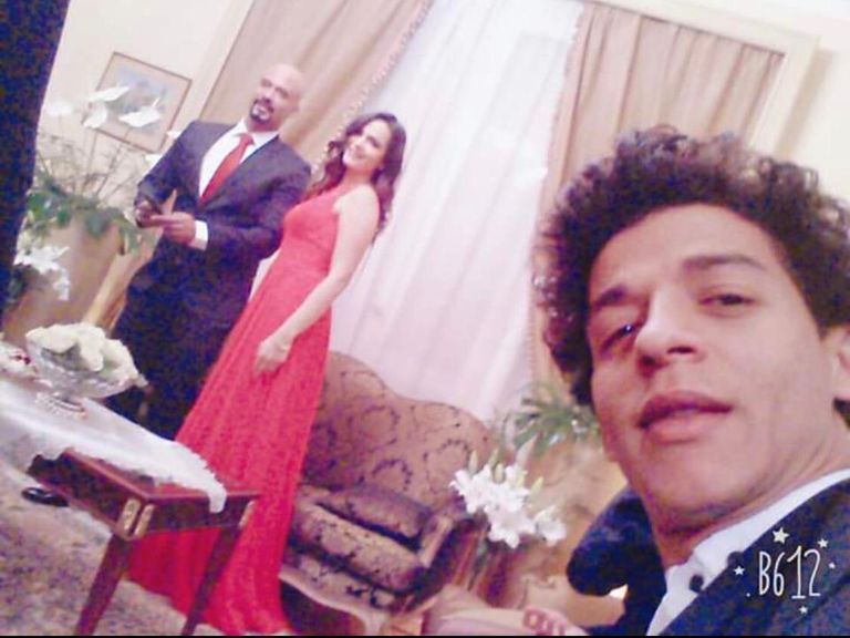 الفنان الراحل هيثم زكي وخطيبته إنجي سلامة