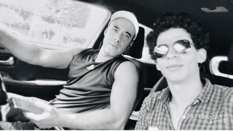 الفنان الراحل هيثم زكي وخطيبته إنجي سلامة