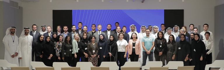 جانب من اجتماع مجلس دبي لمستقبل ريادة الأعمال مع 150 جهة حكومية وخاصة