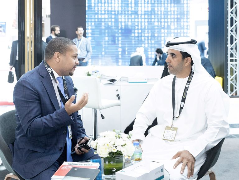 جناح غرفة أبوظبي في معرض أديبك 2019